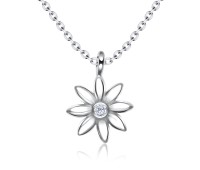Daisy Design Silver Necklace SPE-3619